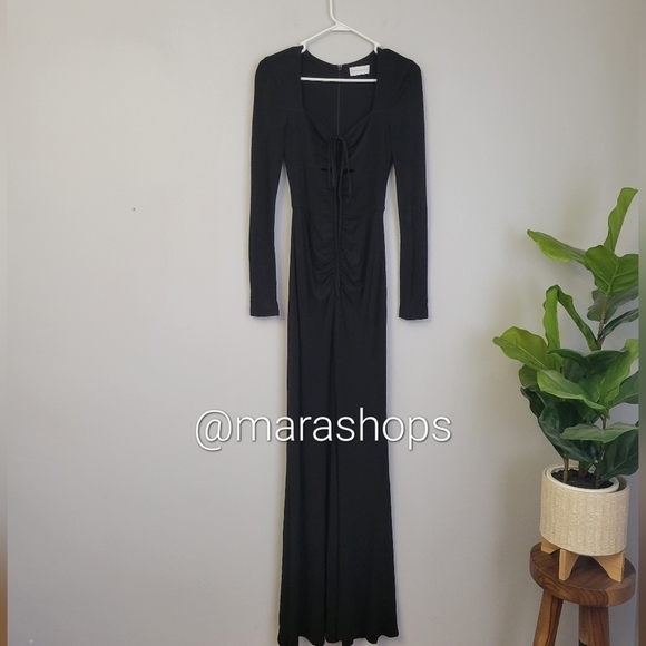 REBECCA VALLANCE Riccardo ruched stretch jersey gown Dress - Picture 4 of 10
